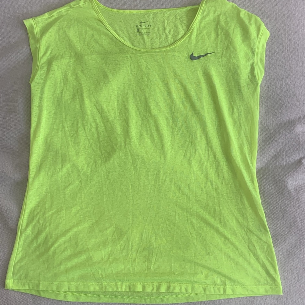 Nike Asian Fit Dri-Fit Neon Yellow T-shirt